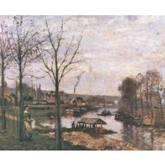 Wash-House at Bougival Painting Reproduction