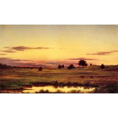 Sunset, Rhode Island Painting Reproduction