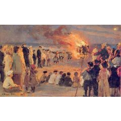 Beach at Skagen Painting Reproduction