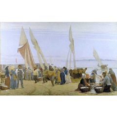 Morning at Hornbaek Painting Reproduction