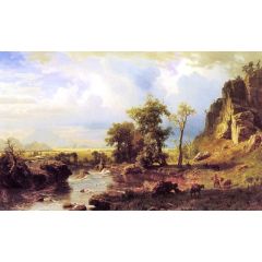 North Fort of the Platte River, Nebraska Painting Reproduction
