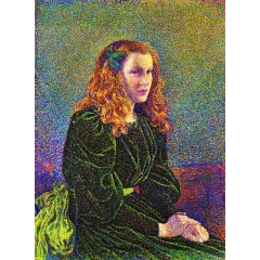 Young Woman in a Green Dress, also known as Germaine Maréchal Painting Reproduction