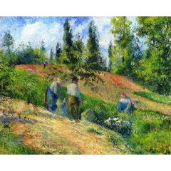 The Harvest, Pontoise Painting Reproduction