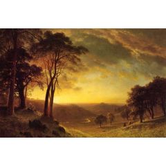 Sacramento River Valley Painting Reproduction