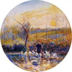 Goose Girl Painting Reproduction