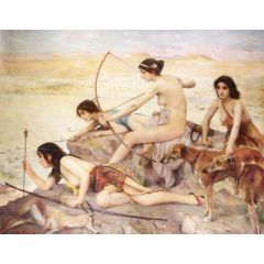 The girls of Atlas Painting Reproduction