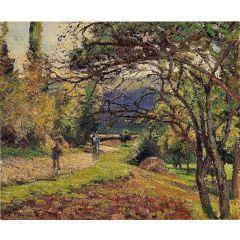 The Little Bridge, Pontoise Painting Reproduction