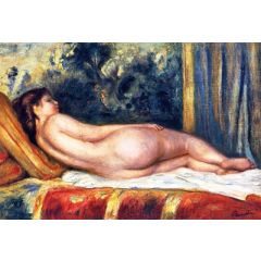Reclining Nude on a Couch Painting Reproduction