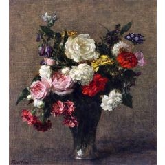 Bouquet of Flowers Painting Reproduction