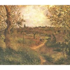 A Path Across the Fields Painting Reproduction