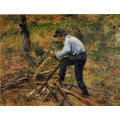 Pere Melon Sawing Wood Painting Reproduction