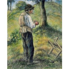 Pere Melon Lighting His Pipe Painting Reproduction