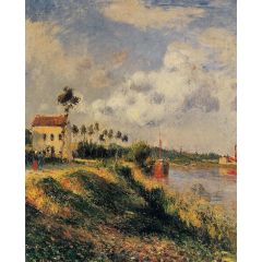 The Path from Halage, Pontoise Painting Reproduction