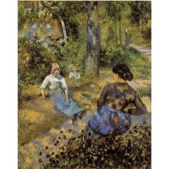 Peasants Resting Painting Reproduction