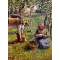 The Cowherds Painting Reproduction