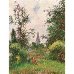 The Steeple of Bazincourt Painting Reproduction