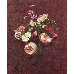 Vase of Flowers Painting Reproduction
