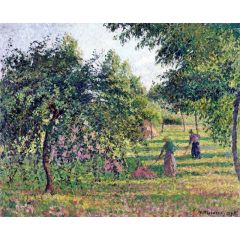 Apple Trees and Tedders, Eragny Painting Reproduction