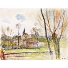 Esplanade de Bazincourt Painting Reproduction