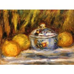 Sugar Bowl and Lemons Painting Reproduction