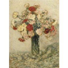 Carnations in a vase Painting Reproduction