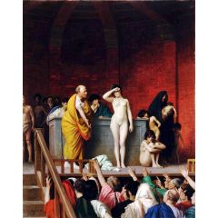 Slave Market in Rome Painting Reproduction