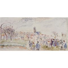 La Saint--Martin a Pontoise Painting Reproduction