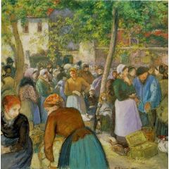 The Poultry Market Painting Reproduction