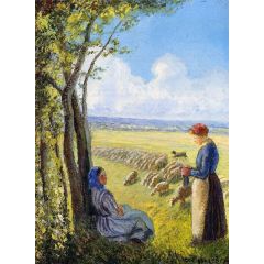 Shepherdesses Painting Reproduction
