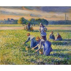 Picking Peas Painting Reproduction