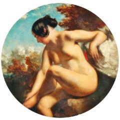 Bather Turned to the Left Painting Reproduction