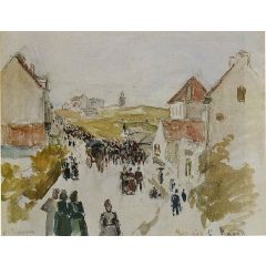 Feast Day in Knokke Painting Reproduction