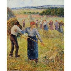 Haymaking at Eragny Painting Reproduction