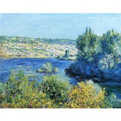 The Seine at Vetheuil Painting Reproduction