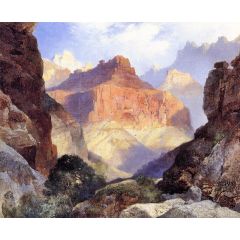 Under the Red Wall, Grand Canyon of Arizona Painting Reproduction