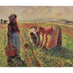 Picking Peas Painting Reproduction