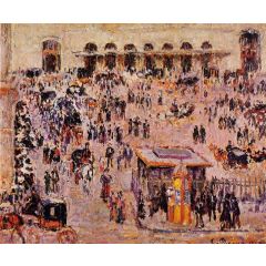 Cour du Havre, Gare Saint-Lazare Painting Reproduction