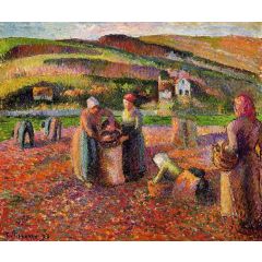Potato Harvest Painting Reproduction