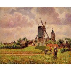 The Knocke Windmill, Belgium Painting Reproduction