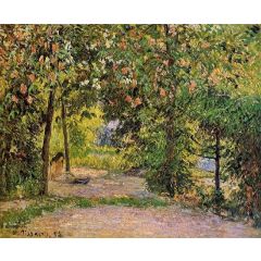 The Garden in Spring, Eragny Painting Reproduction