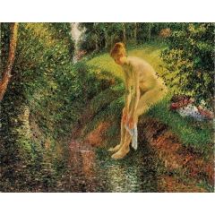 Bather in the Woods Painting Reproduction