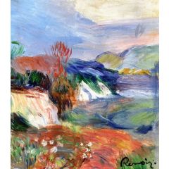 By the Sea, Cliff Painting Reproduction