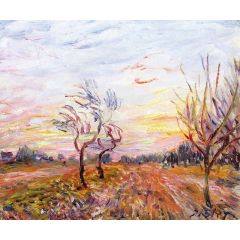 Orchard near Moret-sur-Loing Painting Reproduction