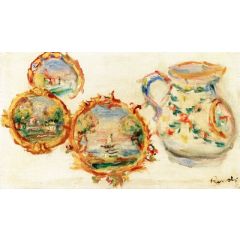 Decorated Earthenware Painting Reproduction