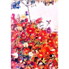 Field of Flowers Painting Reproduction