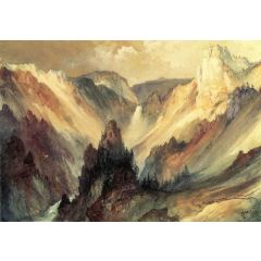 The Grand Canyon of the Yellowstone Painting Reproduction