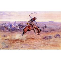 Bucking Bronco Painting Reproduction