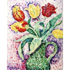The Green Pot Painting Reproduction