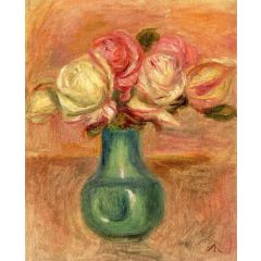 Roses in a Vase Painting Reproduction
