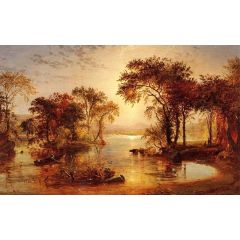 Autumn on the Susquehanna Painting Reproduction